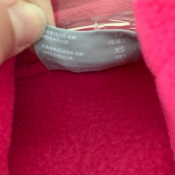 COLUMBIA Girls Hot Pink Zip Fleece Jacket Size XS (6/6X) Full Zip up - Picture 6 of 12
